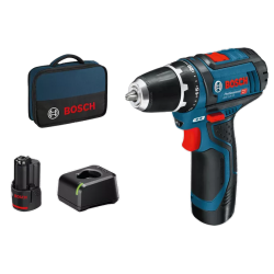 Bosch Akkuporakone / ruuvinväännin | 12V | GSR 12V-15 PROFESSIONAL | 2 akkua ja laturi + Laukku
