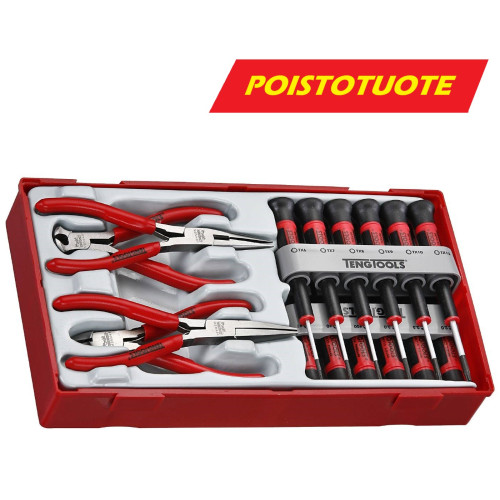 Teng Tools Ruuvitaltta- ja pihtisarja | Hienomekaaninen | 16-os