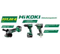 Hikoki uus konepaketti