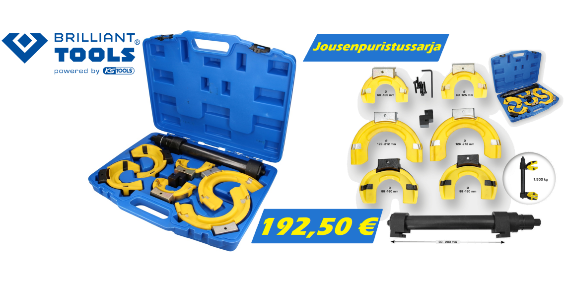 Jousenpuristussarja brilliant tools