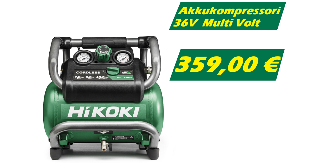 Hikoki akkukompressori