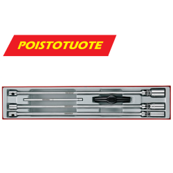 Teng Tools Sytytystulppahylsysarja | 3/8" | T-väännin |  14 / 16 / 21 mm