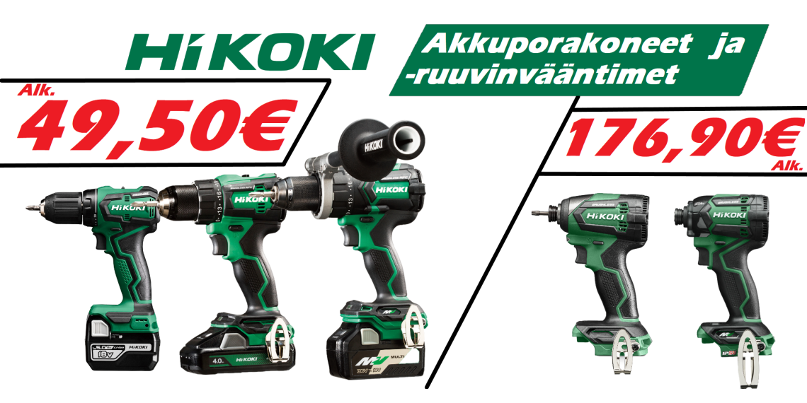 akkuporakoneet ja ruuvinvääntimet